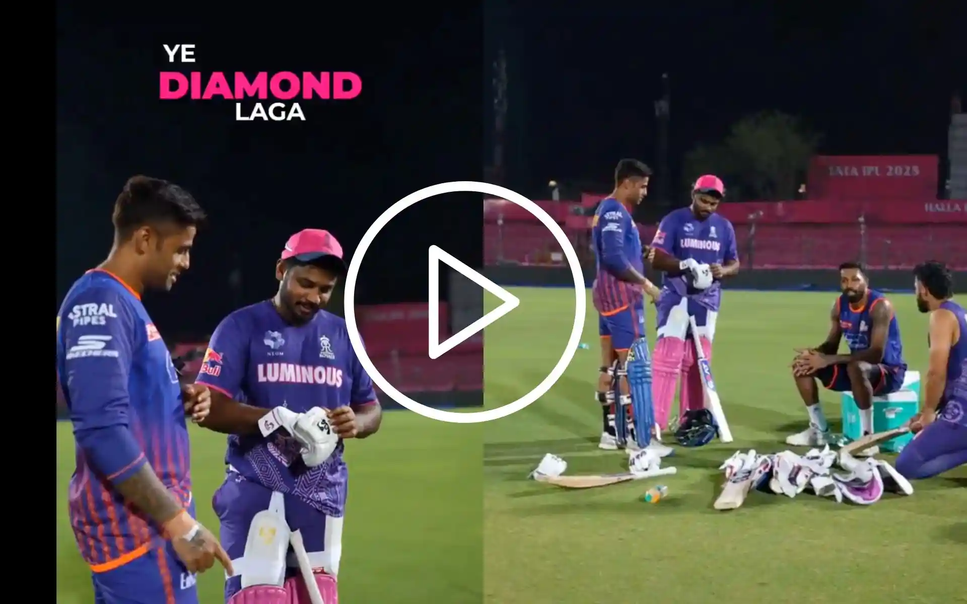 "Hardik Ke Glove Mein Diamond" Samson, SKY Share Light Moment Over Sparkling Accessory